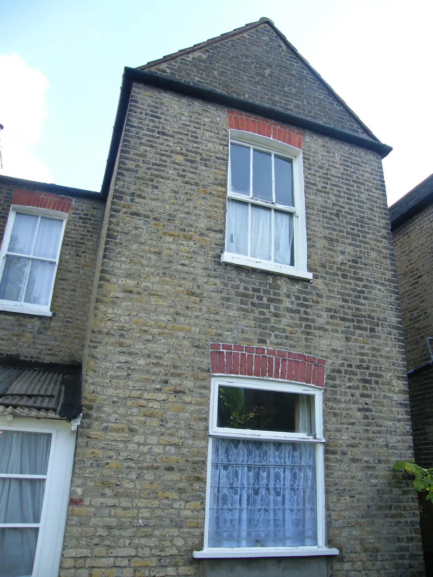 Rear elevation of a Chiswick house before renovation and extension